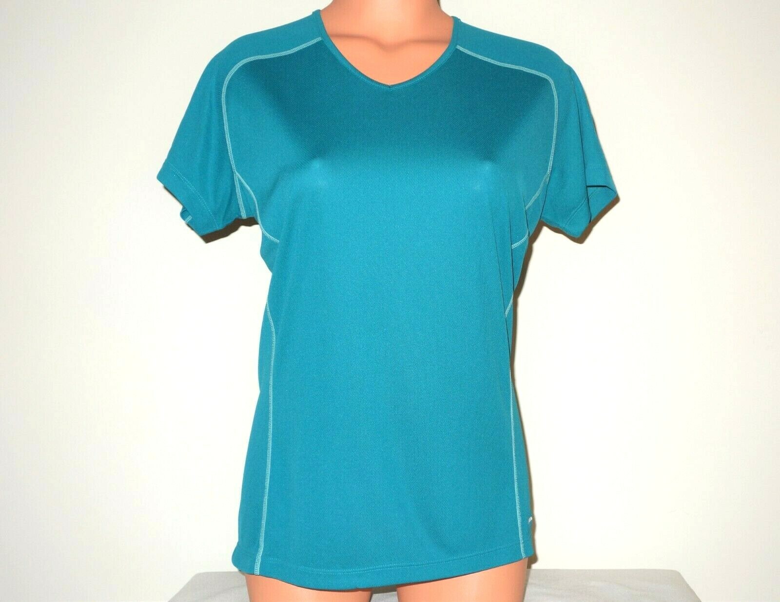 T shirt donna Salomon ActiLite Cosmic M blu scuro baia verde media nuova con etichette