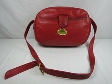 Borsa a tracolla in pelle rossa 2 scomparti zip tracolla regolabile architetto coreano