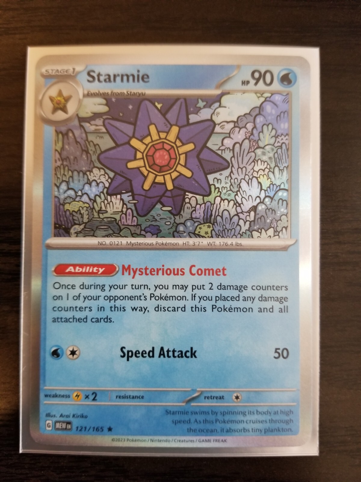 Pokemon Scarlet and Violet - 151 Single Cards Starmie 121/165 Standard Holo