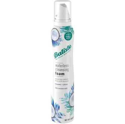BATISTE 3.6 oz Waterless Cleansing Foam Plus Shine No Rinse Shampoo Coconut Milk