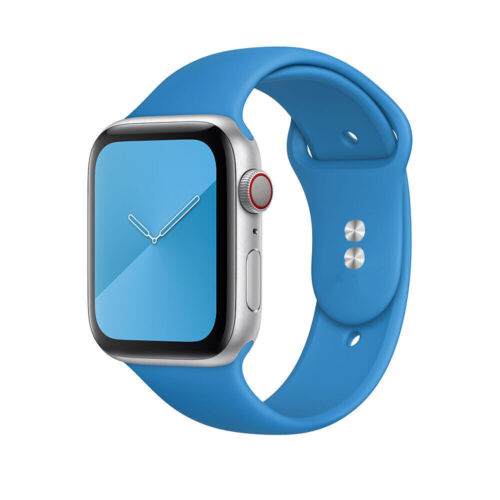 Silicone per Apple Watch Series 9 8 7 6 5 4 SE 40/44/41/45/49 mm cinturino sportivo - Foto 30 di 69