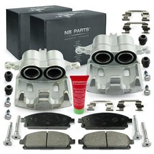 Bremssättel Bremsbeläge Bremsklötze Set vorne für Nissan X-Trail T30 2.0 2.2 2.5