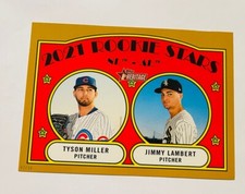 2021 Topps Heritage Rookie Stars 5x7 /10 Tyson Miller Jimmy Lambert RC 261