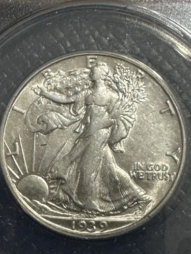 1939-d Walking Liberty Half Dollar, Better Date, ANACS AU Details, Free Shipping