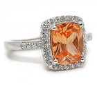3CT  Padparadscha 925 Sterling Silver Ring Sz 6 — photo 2