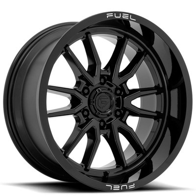 17x9'' Fuel Wheels D760 Clash 6 Gloss Black Off-Road Rims(4pcs)