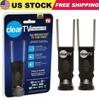 2 Pack Clear TV Premium HDTV Antenna Digital Indoor Antenna Free 4K HD Channels