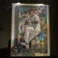 Topps 2025 Chrome Rookie Bradley Blalock 289 Colorado Rockies MLB Baseball