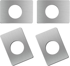 4PCS Stainless Steel Door Reinforcement Plates, Handle Fixing Cover  Lock Repai