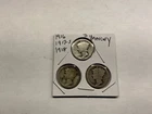 1916, 1917-S, 1918 Mercury Silver Dime Lot of 3 Better Date Dimes 071526 30tr