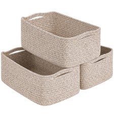 Storage Baskets, 13 x 8 x 5 in, Closet Shelf Organizers for Gifts Empty Baske...