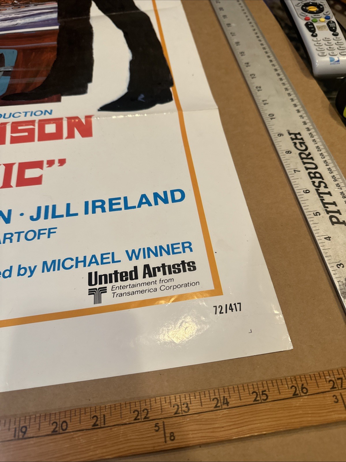 The Mechanic [1972] Charles Bronson ORIGINAL movie poster FREE SHIP