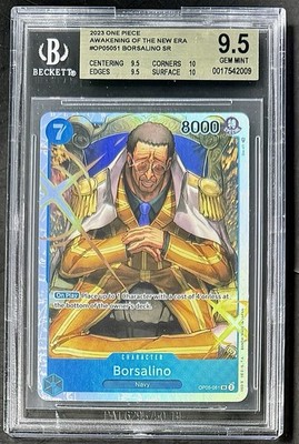 BGS 9.5 One Piece OP05-051 SR Borsalino - EN - Awakening of the New Era - Graded