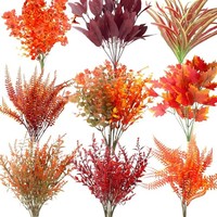 KüNstliche Herbstblumen 10 BüNdel Herbststrauß Deko Blumen FüR Herbstdekoration