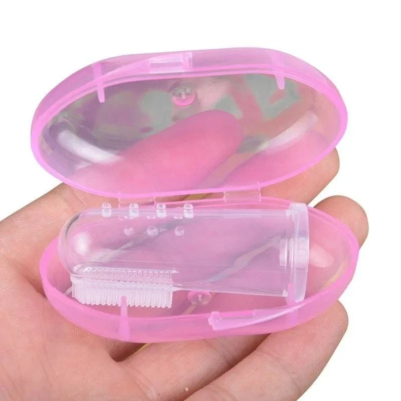 Super Soft Pet Finger Toothbrush Silicone Dog Cat Teeth Cleaner Tartar Care Tool - Image 3 of 4