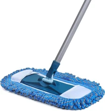 Dust Mop for Hardwood Floors with 57" Long Handle Wet & Dry Mops for Catching