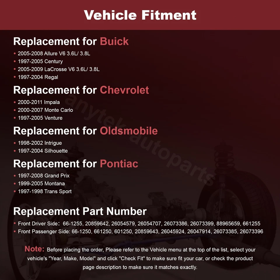 Par de ejes delanteros CV para Chevrolet Venture 2005-2008 Buick Allure 1997-2005 Foto 2 de 4