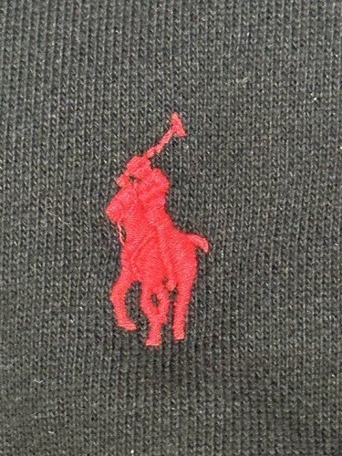 Polo Ralph Lauren Men's Full Zip Black Hoodie Red Pony Size XL - Picture 2 of 4