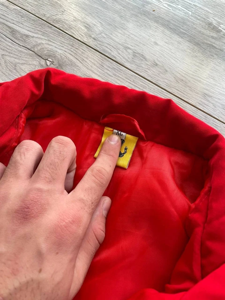 Vintage Ferrari Formula One Racing Jacket Michael Schumacher Vodafone 90 Size XL - Image 4 of 4