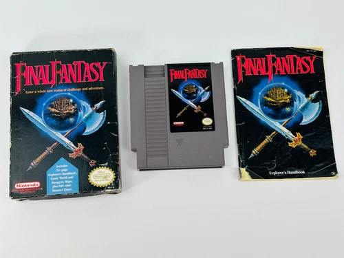 Final Fantasy (NES, 1990) Authentic Game Box Game & Manual
