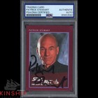 Patrick Stewart signed 1991 Impel Trading Card PSA DNA Slab
