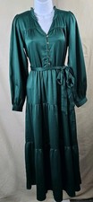 Mary Square Gracelyn Dress Aventurine Green Women s S Excellent Condition