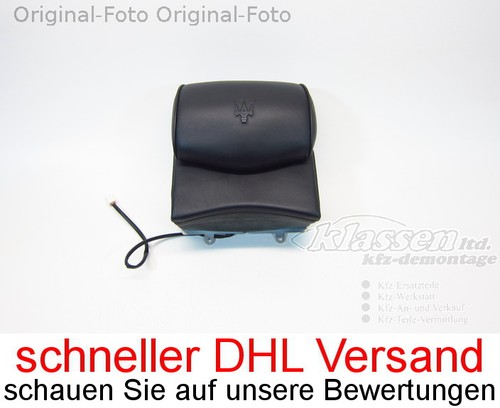 Kopfstütze Leder Sitz Maserati Quattroporte V hinten Mitte Rücksitzbank