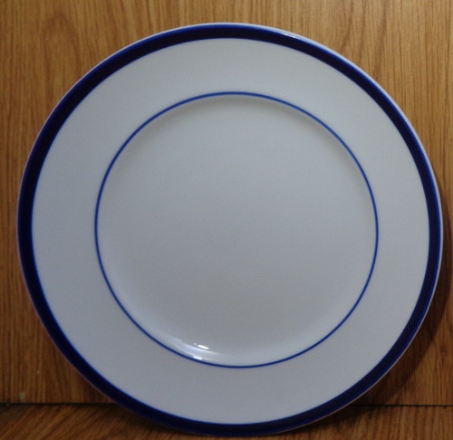 Williams Sonoma BRASSERIE BLUE BAND 9" LUNCHEON PLATE