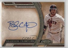 2015 Topps Tier One Acclaimed Auto /399 Brandon Crawford #AA-BC Auto 0b0