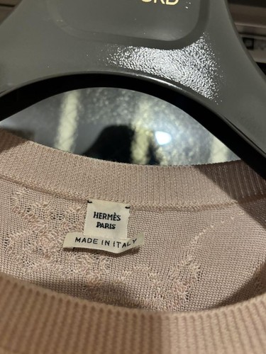 HERMES/Hermes Cashmere x Silk Sleeveless Dress Pink Good condition N4944 - Picture 20 of 24