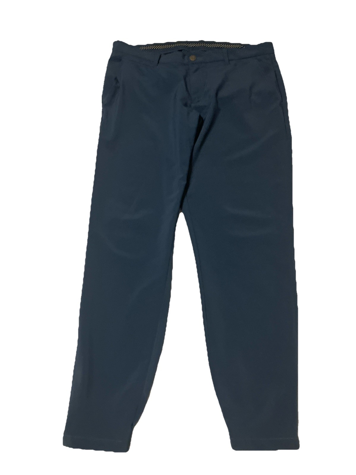 Joggers Mens 36 Regular Blue Performance Tapered Ankle Zip G