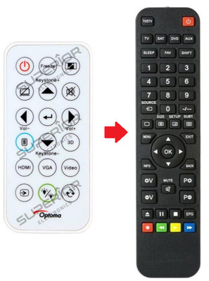Ersatz Fernbedienung Optoma X340 | X341 | X371