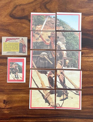 Topps Cards 1984 Indiana Jones « The Temple of Doom » rare ensemble complet d'autocollants comme neuf - Photo 1/4
