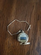 Vintage Goldtone Pocket Watch Digital With Int RJ