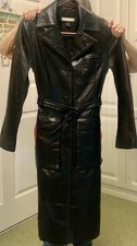 Black Long Leather Coat