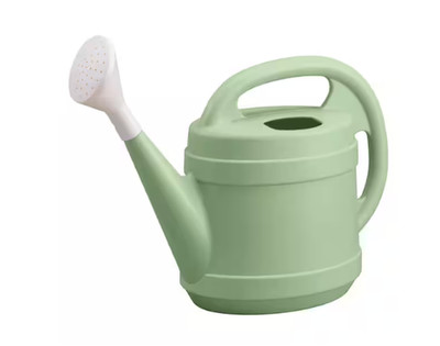 2 Gal. Rosemary Green Modern Multi-Grip High-Density Plastic Watering Can