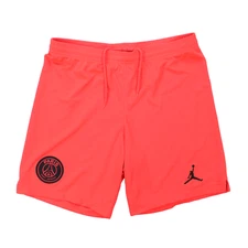 Jordan Paris Saint Germain Shorts Men’s Small PSG Soccer Orange Neon High Vis