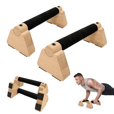 Rolitwils Parallettes Bars - Wooden Calisthenics Equipment for 25cm, Wood