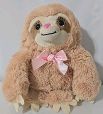 Dan Dee Collector's Choice Sloth Soft Plush Stuffed Animal Brown Pink