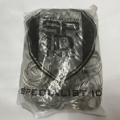100 PACK Key Rings Extra Large 1.25'' Diameter Heat Treated New