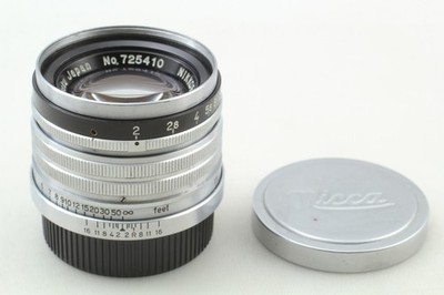 Black Belt [MINT, CLA'd] Nikon Nikkor H C 5cm 50mm f/2 Lens L39 Mount From JAPAN