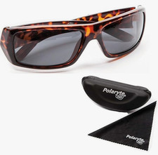 Polaryte HD Sunglasses Single Pair Brown w/Case Polarized and UV Protection