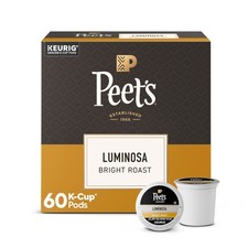 Peet's Coffee, Light Roast Keurig KCup Pods, 100 Arabica Coffee Luminosa Br...
