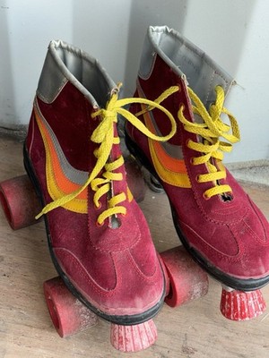 Mayfair Skater Devil Rollschuhe Derby Disco Retro Vintage 9,5 Uk4/5 Gebraucht