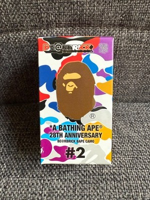 A Bathing Ape 28th Anniversary Bearbrick x Bape Camo #2, Unopened