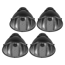 2 Sets Lizard Heat Lamp Shield Aluminum Reptile Dome Light Shade
