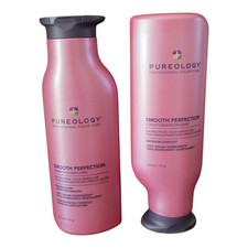 Pureology Smooth Perfection Shampoo Conditioner Duo Frizz Control 9oz Each