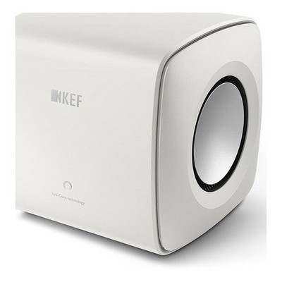 KEF KC62 Compact Subwoofer - Dual 6.5'' Drivers, 1000W RMS - Mineral White