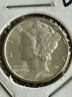 1942 Mercury Dime — Uncirculated Condition Philadelphia Mint 90% Silver Toned