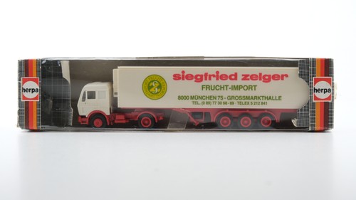 Herpa H0 811092 Mercedes-Benz camión frigorífico maleta "Siegfried Zeiger Fruit-Impo | Zustand: Gebraucht